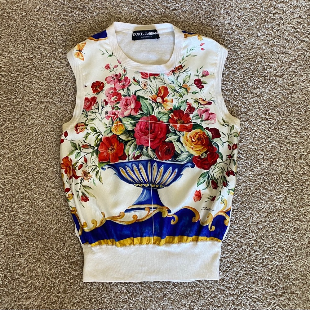 Dolce&Gabbana Floral Silk Top